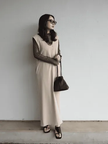 夏もおしゃれ&快適♡ベージュのワンピースでヌーディな大人コーデ5選