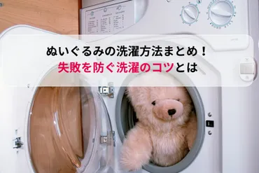 ぬいぐるみの洗濯方法完全ガイド！悩み解決&清潔キープ術とは？洗濯から収納、処分まで。ぬいぐるみとの快適な生活をサポート