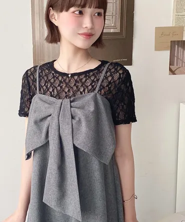 moment+ ワンピース ビッグリボンキャミワンピース : ZOZOTOWN Yahoo!店