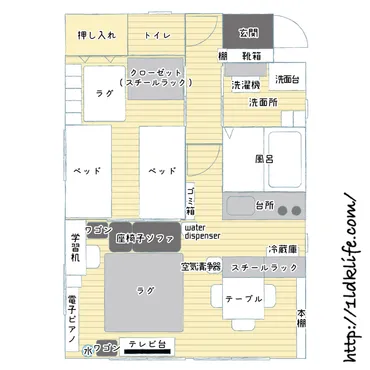 1LDKで子供の空間を確保するということ。