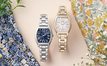 花柄ストラップ付き! セイコー ルキアにチタン製ソーラー電波モデルが登場