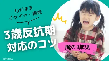 3歳反抗期を乗り越える!「魔の3歳児」の特徴と対応のコツ、実践例を紹介
