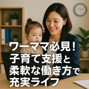 ワーママ必見！子育て支援と柔軟な働き方で充実ライフ 