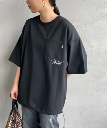 NANGA tシャツ 「NANGA/ナンガ」 別注 ルーズフィット ドローコードポケットTシャツ レディース メンズ : ZOZOTOWN  Yahoo!店 
