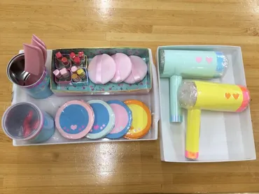 手作りおもちゃでごっこ遊び 