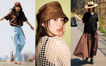 帽子を使った夏コーデ38選】バケハ・キャップ・麦わらなどの大人 ...